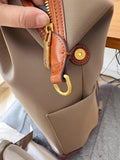 Handcrafted Luxury Women's Nylon Backpack, Large Laptop Bag, Waterproof Oxford Nylon with Cowhide Leather Trim