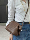 Handcrafted Premium Lambskin Leather Intrecciato Crossbody Bag, Luxury Woven Small Purse