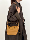 Handcrafted Top Grain Cowhide Leather Slouchy Bucket Bag | Women's Shoulder & Top-Handle Purse