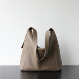Handcrafted Top Grain Cowhide Leather Slouchy Bucket Bag | Women's Shoulder & Top-Handle Purse