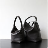Handcrafted Top Grain Cowhide Leather Slouchy Bucket Bag | Women's Shoulder & Top-Handle Purse