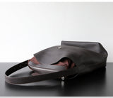Handcrafted Top Grain Cowhide Leather Slouchy Bucket Bag | Women's Shoulder & Top-Handle Purse