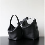 Handcrafted Top Grain Cowhide Leather Slouchy Bucket Bag | Women's Shoulder & Top-Handle Purse