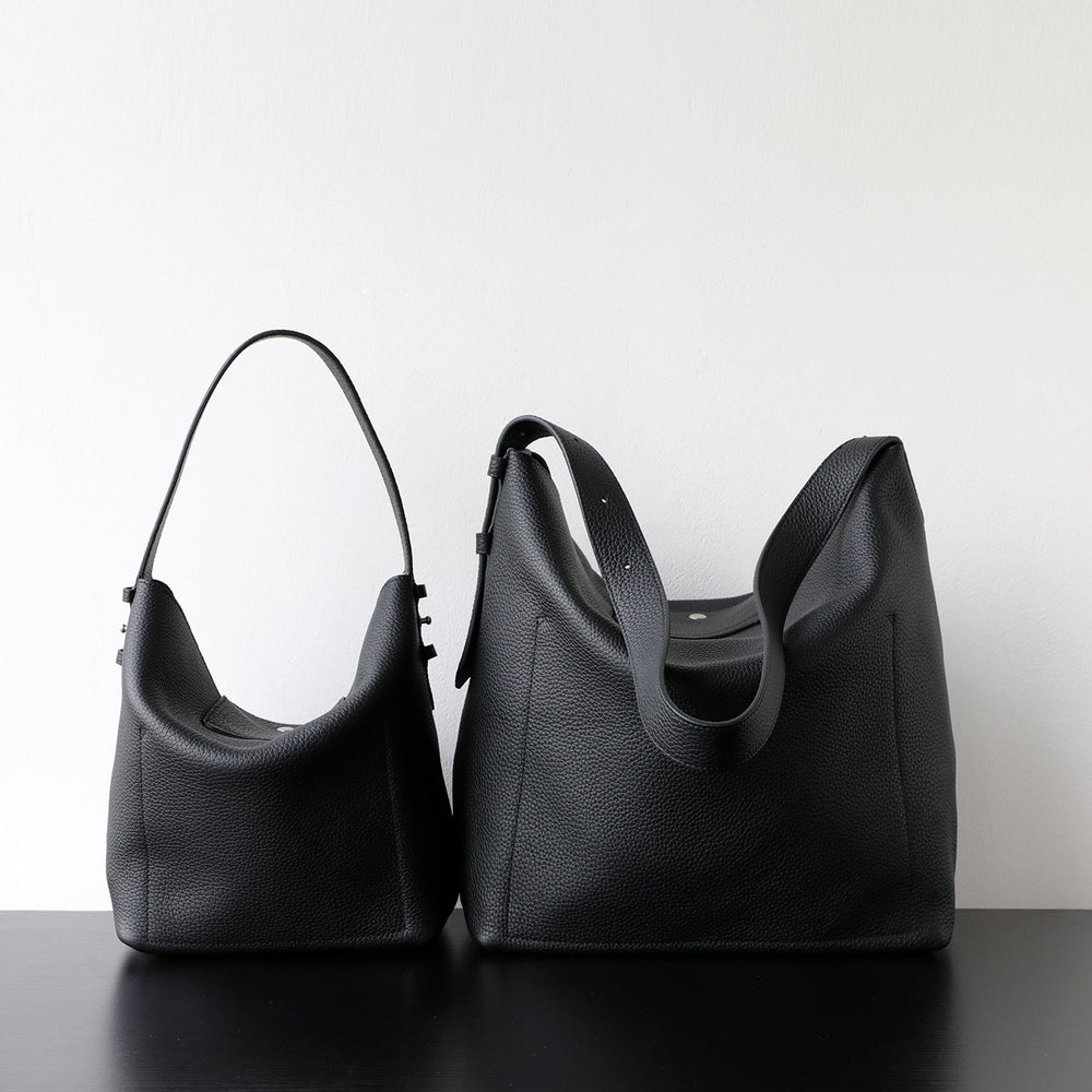 Handcrafted Top Grain Cowhide Leather Slouchy Bucket Bag | Women's Shoulder & Top-Handle Purse
