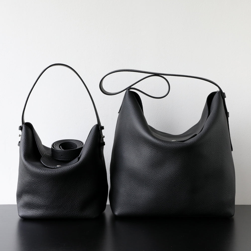 Handcrafted Top Grain Cowhide Leather Slouchy Bucket Bag | Women's Shoulder & Top-Handle Purse