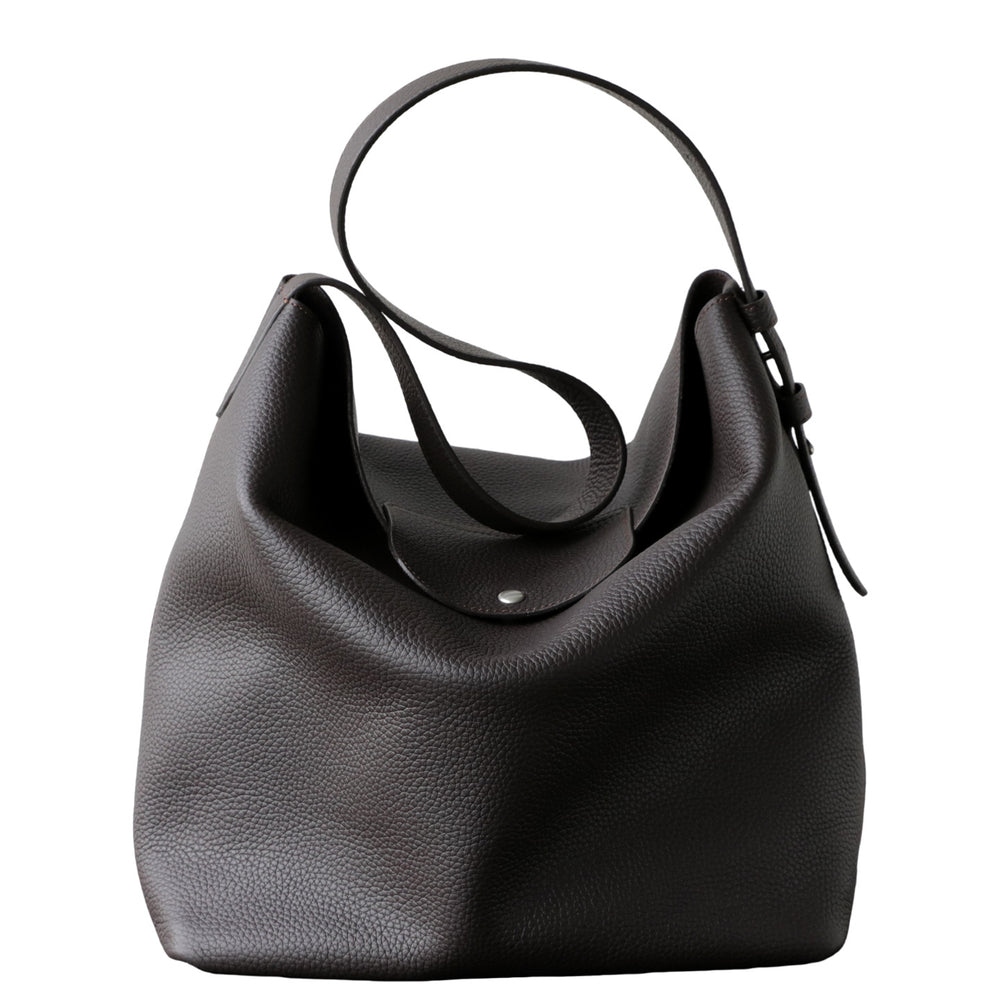 Handcrafted Top Grain Cowhide Leather Slouchy Bucket Bag | Women's Shoulder & Top-Handle Purse