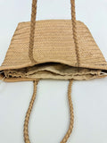 Handcrafted Woven Leather Tote Bag, Full Grain Leather Hand Woven Triple Jump Bamboo Style Ladies HOBO Bag, Summer Holiday Woven Bag
