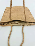 Handcrafted Woven Leather Tote Bag, Full Grain Leather Hand Woven Triple Jump Bamboo Style Ladies HOBO Bag, Summer Holiday Woven Bag