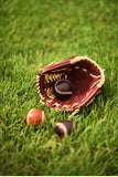 Handmade Cowhide Leather Baseball | 7.5cm Handcrafted Decorative Display Ball | Luxury Leather Baseball Gift