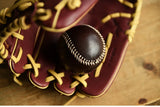 Handmade Cowhide Leather Baseball | 7.5cm Handcrafted Decorative Display Ball | Luxury Leather Baseball Gift