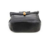 Handmade Full Grain Leather Roll-Top Backpack, Men’s Large Travel Bag & 14" Laptop Rucksack