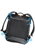 Handmade Full Grain Leather Roll-Top Backpack, Men’s Large Travel Bag & 14" Laptop Rucksack