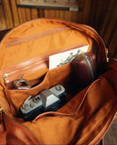 Handmade Italian Full-Grain Leather Vintage Duffle Bag – Solid Brass Hardware | Weekend Travel Bag with Detachable Shoulder Strap