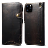Handmade Leather iPhone and Samsung Case: Vintage Style Phone Cases, Card Slots & Strap