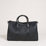 Handmade Top Grain Leather Bag, Luxury Boston Satchel & Crossbody Bag for Traveling, Best Everyday Carry Bag for Women Black