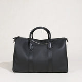 Handmade Top Grain Leather Bag, Luxury Boston Satchel & Crossbody Bag for Traveling, Best Everyday Carry Bag for Women Black