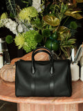 Handmade Top Grain Leather Bag, Luxury Boston Satchel & Crossbody Bag for Traveling, Best Everyday Carry Bag for Women Black