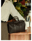 Handmade Top Grain Cowhide Leather Boston Bag | Crossbody & Satchel