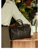 Handmade Top Grain Cowhide Leather Boston Bag | Crossbody & Satchel
