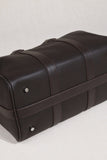 Handmade Top Grain Leather Bag, Luxury Boston Satchel & Crossbody Bag for Traveling, Best Everyday Carry Bag for Women Ebony
