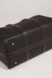 Handmade Top Grain Leather Bag, Luxury Boston Satchel & Crossbody Bag for Traveling, Best Everyday Carry Bag for Women Ebony