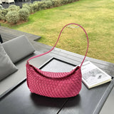 Handwoven Cowhide Leather Hobo Bag | Luxury Intrecciato Crossbody & Shoulder Bag | Minimalist Bag