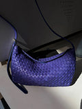 Handwoven Cowhide Leather Hobo Bag | Luxury Intrecciato Crossbody & Shoulder Bag | Minimalist Bag