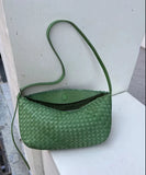 Handwoven Cowhide Leather Hobo Bag | Luxury Intrecciato Crossbody & Shoulder Bag | Minimalist Bag
