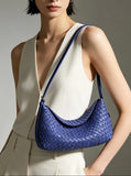 Handwoven Cowhide Leather Hobo Bag | Luxury Intrecciato Crossbody & Shoulder Bag | Minimalist Bag