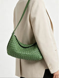 Handwoven Cowhide Leather Hobo Bag | Luxury Intrecciato Crossbody & Shoulder Bag | Minimalist Bag