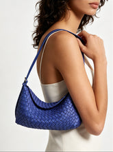 Handwoven Cowhide Leather Hobo Bag | Luxury Intrecciato Crossbody & Shoulder Bag | Minimalist Bag