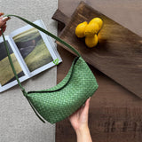 Handwoven Cowhide Leather Hobo Bag | Luxury Intrecciato Crossbody & Shoulder Bag | Minimalist Bag