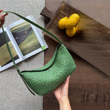 Handwoven Cowhide Leather Hobo Bag | Luxury Intrecciato Crossbody & Shoulder Bag | Minimalist Bag