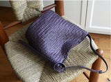 Handwoven Full-Grain Leather Bucket Bag – Two Sizes | Vegetable-Tanned Leather Shoulder Bag, 19 Colours, Hydrophobic Finish