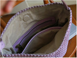 Handwoven Full-Grain Leather Bucket Bag – Two Sizes | Vegetable-Tanned Leather Shoulder Bag, 19 Colours, Hydrophobic Finish