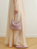 Handwoven Full Grain Leather Hobo Bag | Vintage Basketweave Shoulder & Crossbody Bag