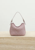 Handwoven Full Grain Leather Hobo Bag | Vintage Basketweave Shoulder & Crossbody Bag