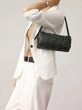 Handwoven Full Grain Leather Woven Box Bag | Mini Square Shoulder & Crossbody Satchel