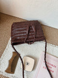 Handwoven Italian Cowhide Leather Crossbody Bag for Women | Artisan Woven Shoulder Bag with Tassel & Drawstring Pouch | 8 Colours | Casual Daily & Weekend Ba