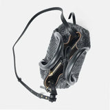 Handwoven Lambskin Leather Shoulder Bag for Women | Luxury Designer Handbag with Top Handles & Crossbody Strap