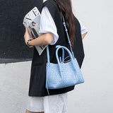 Handwoven Lambskin Leather Shoulder Bag for Women | Luxury Designer Handbag with Top Handles & Crossbody Strap