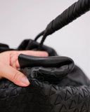 Handwoven Lambskin Leather Tote Bag for Women, Luxury Slouchy Large Shoulder Hobo Woven Tote