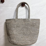 Handwoven Raffia Straw Tote Bag | Women's Large Vacation Beach Bag with Scarf