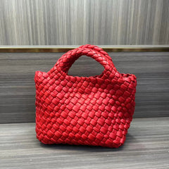 Handwoven Vegan Leather Mini Bucket Bag, Leather Basket Handbag + Crossbody Chain (20+ Colours) Handwoven Vegan Leather Mini Bucket Bag, Leather Basket Handbag + Crossbody Chain (20+ Colours)