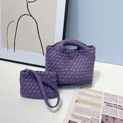 Handwoven Vegan Leather Mini Bucket Bag, Leather Basket Handbag + Crossbody Chain (20+ Colours) Handwoven Vegan Leather Mini Bucket Bag, Leather Basket Handbag + Crossbody Chain (20+ Colours)