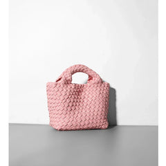 Handwoven Vegan Leather Mini Bucket Bag, Leather Basket Handbag + Crossbody Chain (20+ Colours) Handwoven Vegan Leather Mini Bucket Bag, Leather Basket Handbag + Crossbody Chain (20+ Colours)