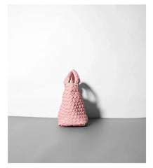 Handwoven Vegan Leather Mini Bucket Bag, Leather Basket Handbag + Crossbody Chain (20+ Colours) Handwoven Vegan Leather Mini Bucket Bag, Leather Basket Handbag + Crossbody Chain (20+ Colours)