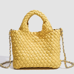 Handwoven Vegan Leather Mini Bucket Bag, Leather Basket Handbag + Crossbody Chain (20+ Colours) Handwoven Vegan Leather Mini Bucket Bag, Leather Basket Handbag + Crossbody Chain (20+ Colours)