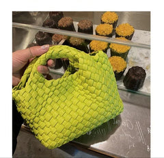 Handwoven Vegan Leather Mini Bucket Bag, Leather Basket Handbag + Crossbody Chain (20+ Colours) Handwoven Vegan Leather Mini Bucket Bag, Leather Basket Handbag + Crossbody Chain (20+ Colours)