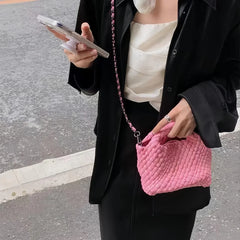 Handwoven Vegan Leather Mini Bucket Bag, Leather Basket Handbag + Crossbody Chain (20+ Colours) Handwoven Vegan Leather Mini Bucket Bag, Leather Basket Handbag + Crossbody Chain (20+ Colours)